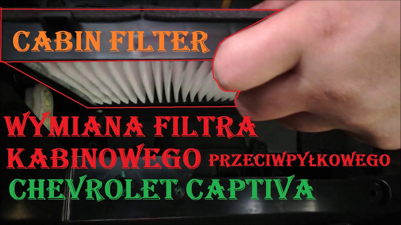 Wymiana filtra kabinowego w Chevrolet Captiva(cabin filter).