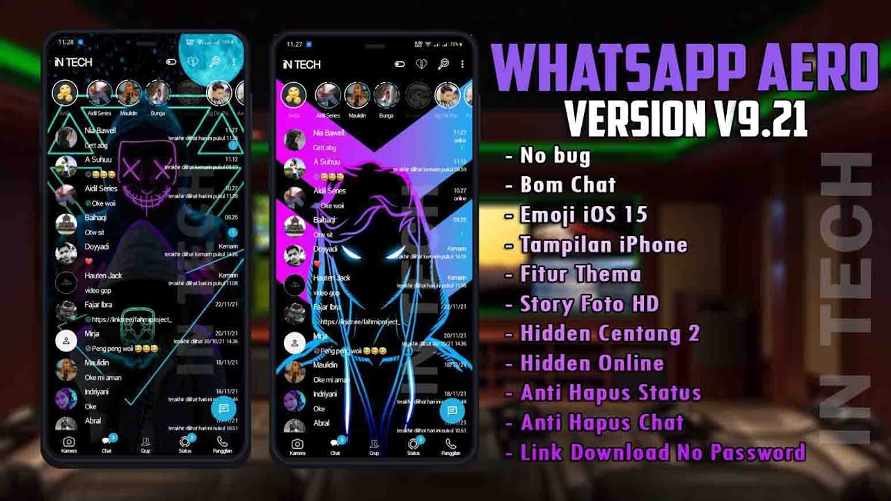 ✅UPDATE WA Aero Terbaru 2023 | WhatsApp Aero v9.50 -Fitur Terlengkap Tampilan iPhone -Story HD