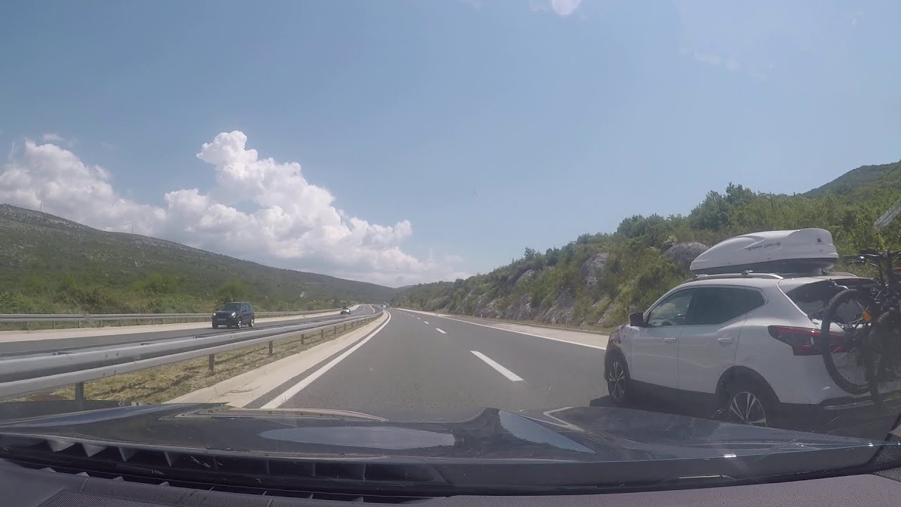 Driving to Ploce from Split - Croatia