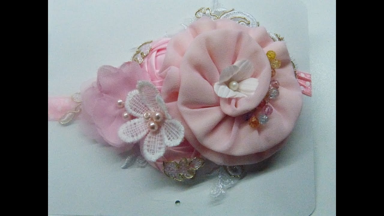 Tutorial de Una bella y Fácil Flor de listón, How to make flowers