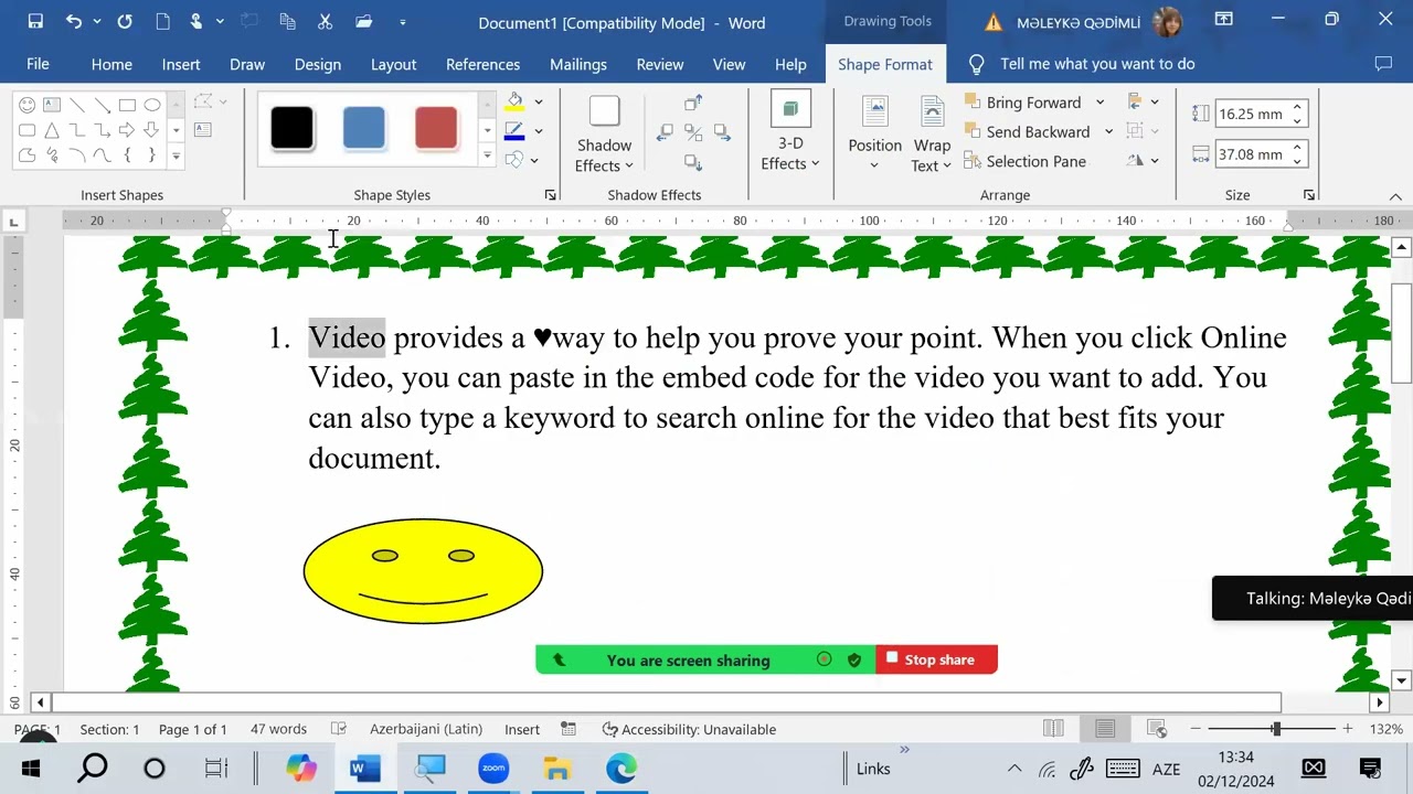 Word 2019 test izahı (1-100 arası testlər)