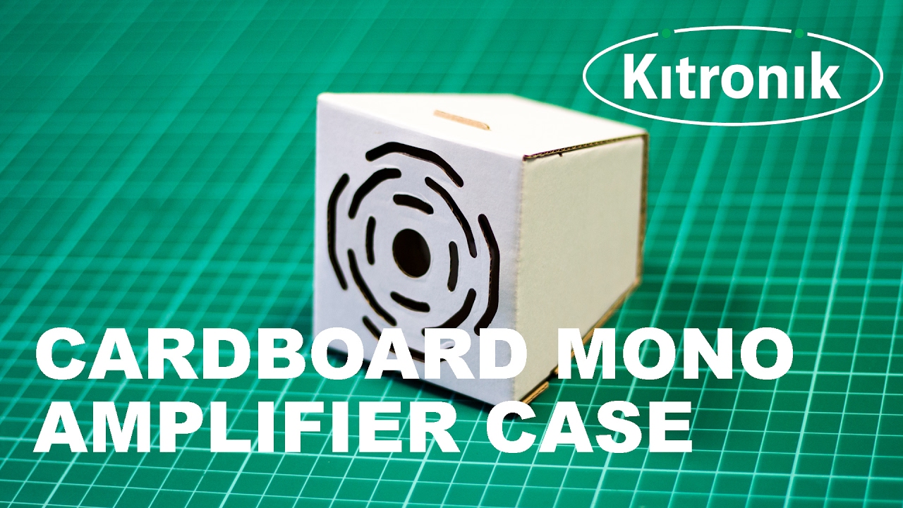 Cardboard Mono Amplifier Case - Kitronik