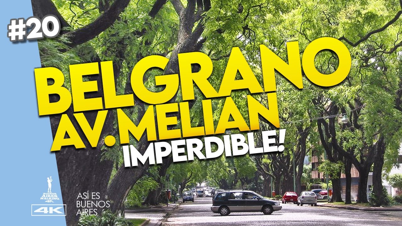 🔴 BELGRANO R Buenos Aires Walking tour Argentina 4K 🔴 Meli&aacute;n Ave - Biking& walking tour - Argentina