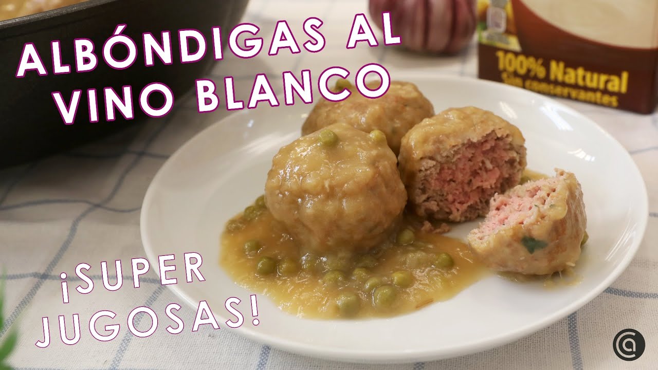 ALBÓNDIGAS al VINO blanco ¡Sencillas y jugosas! //​ Cocina Abierta