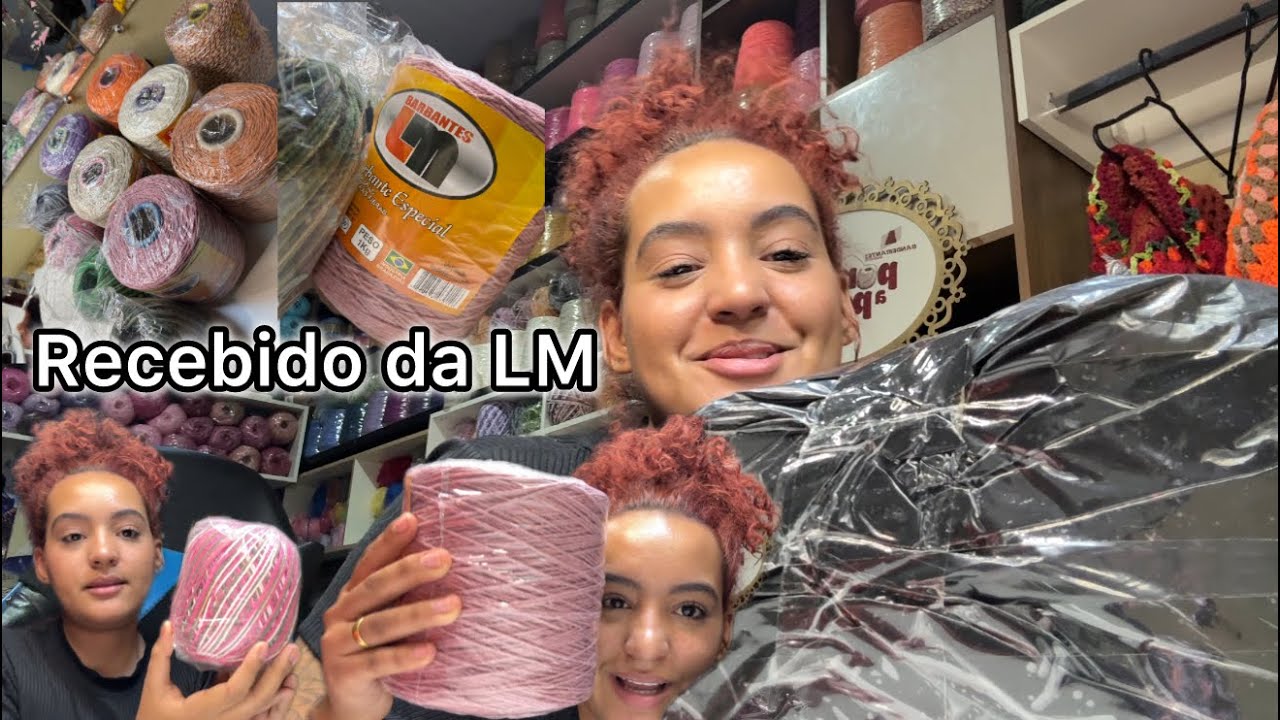 Recebidos l&aacute; da f&aacute;brica dos barbantes LM amei demais 😍