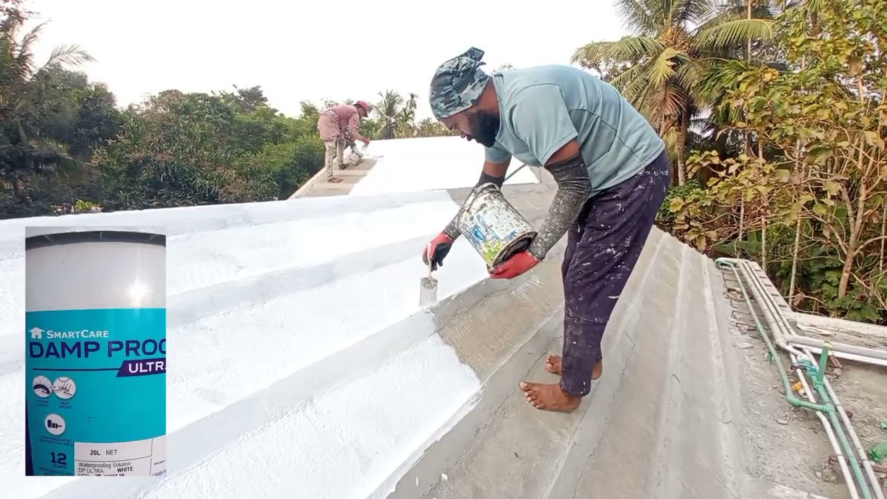 DAMP PROOF ULTRA ⛱️⛱️🏚️🏠🖌️ Anwar SP1 #asianpaints#home #construction #lifeisbutadream #tiles 