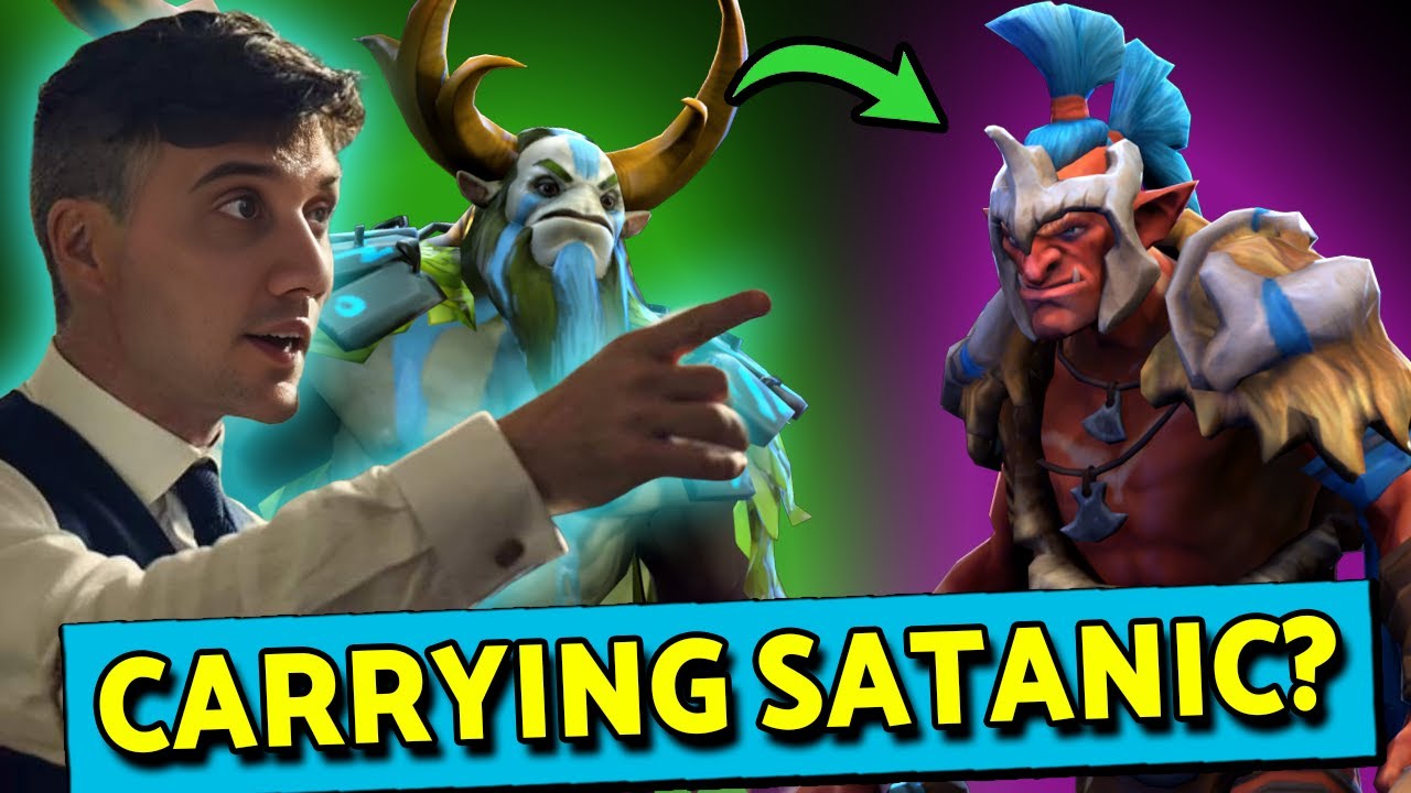 Arteezy's Nightmare: Trying to Carry SATANIC's TROLL Warlord!