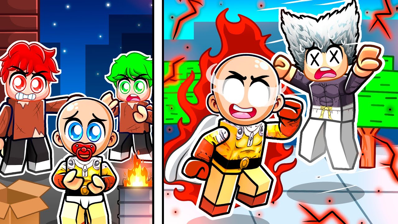 BIRTH to ONE PUNCH MAN in Roblox Strongest Battlegrounds!