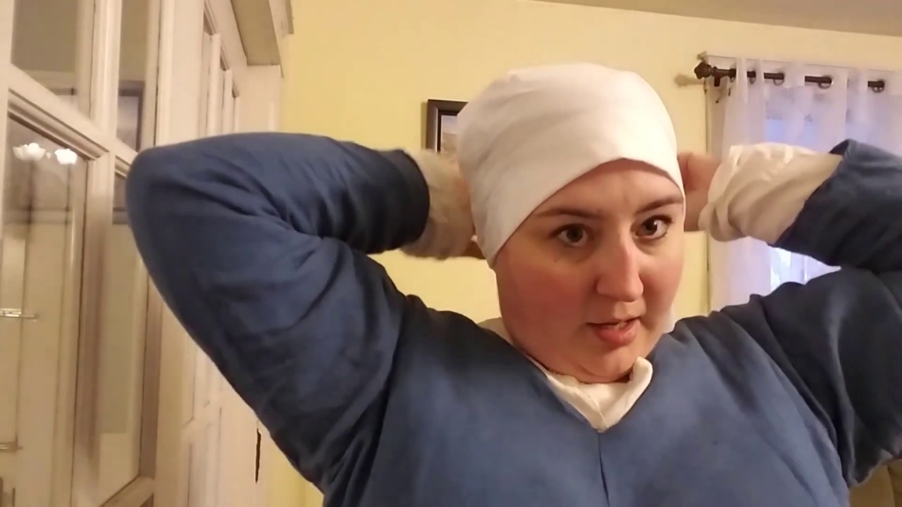 Tutorial:  Early Medieval Head Covering for LARP