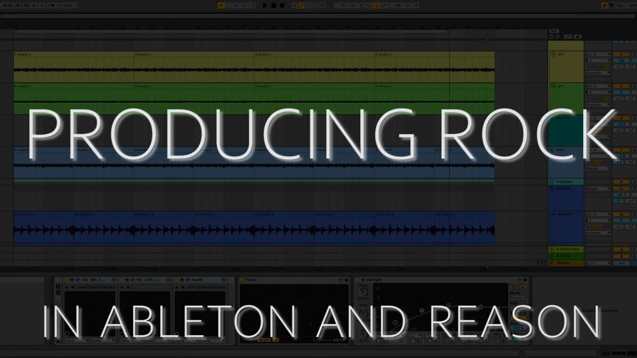 Producing Rock in Ableton 10 / Reason 10