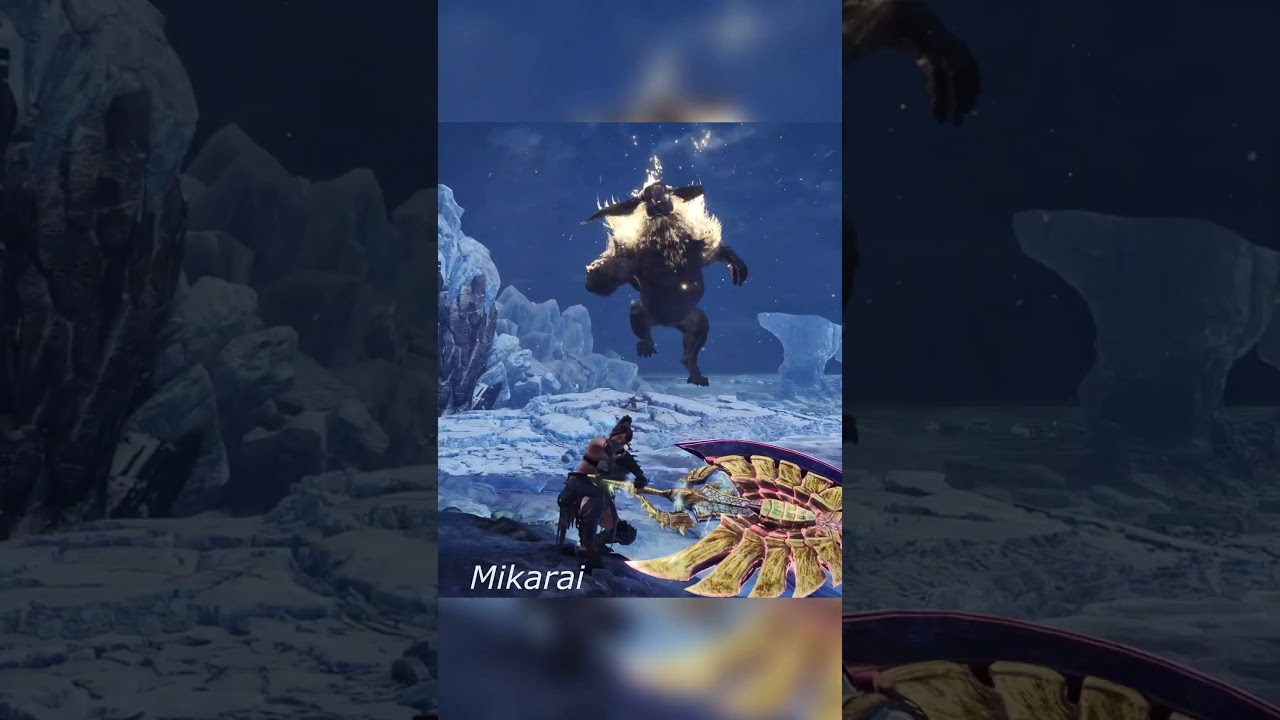 Call an Ambulance...but not for me ! #monsterhunter #iceborne #rajang #chargeblade #shorts