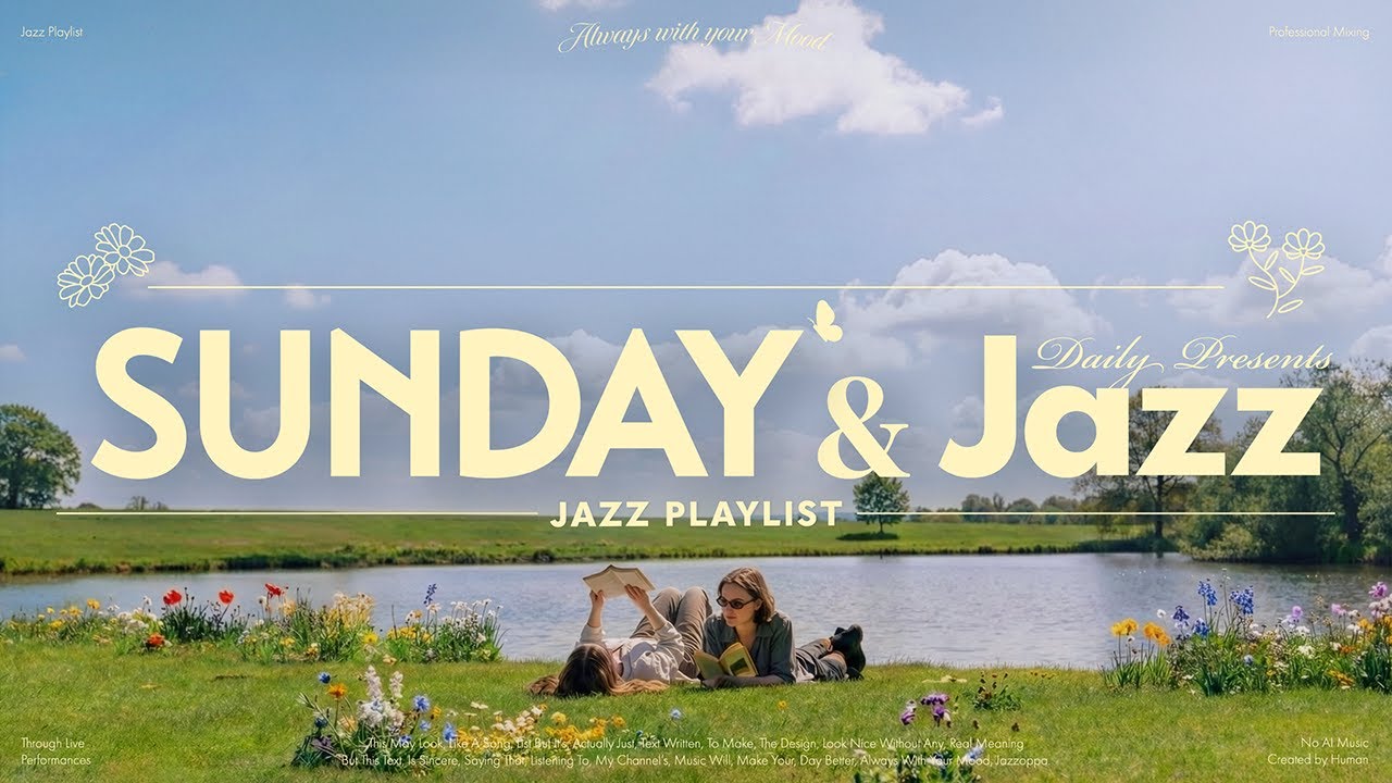 𝗦𝗨𝗡𝗗𝗔𝗬 𝗝𝗔𝗭𝗭 𝗟𝗜𝗩𝗘 | Warm weekend, Sunday jazz waiting for the coming spring 🌿 | #NoAImusic