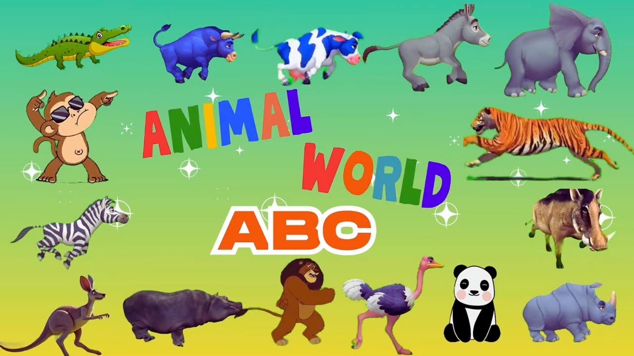 Animal ABC & Safari Animal Sounds Song Fun Compilation | Nursery Rhymes For Kids & Children