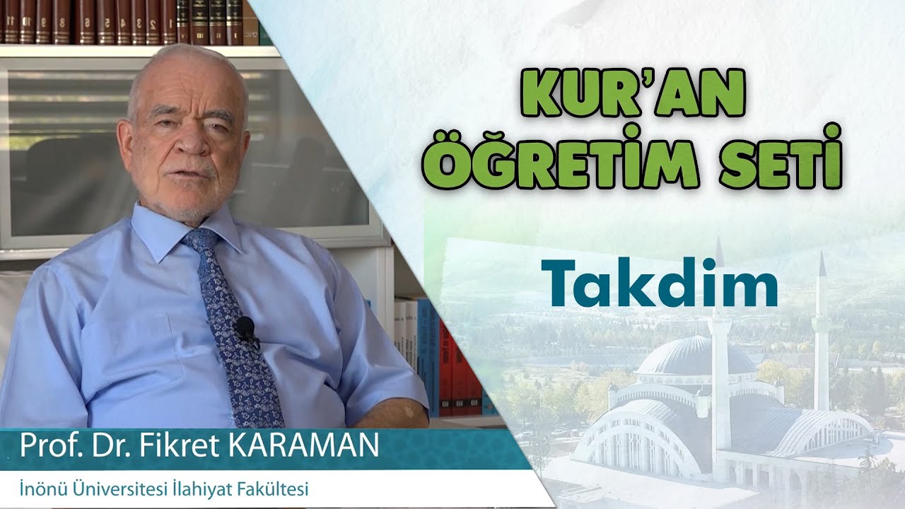 Takdim Prof. Dr. Fikret Karaman