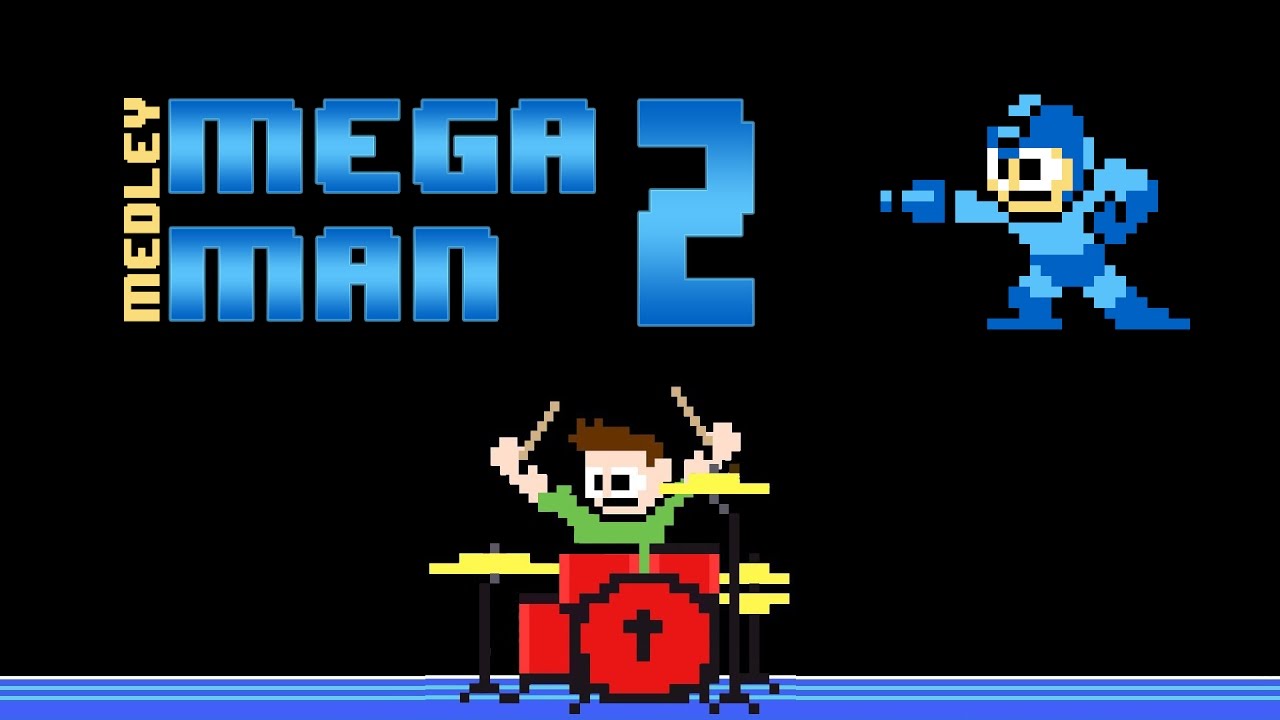 Mega Man 2 Medley - Super Smash Bros. (Drum Cover) -- The8BitDrummer