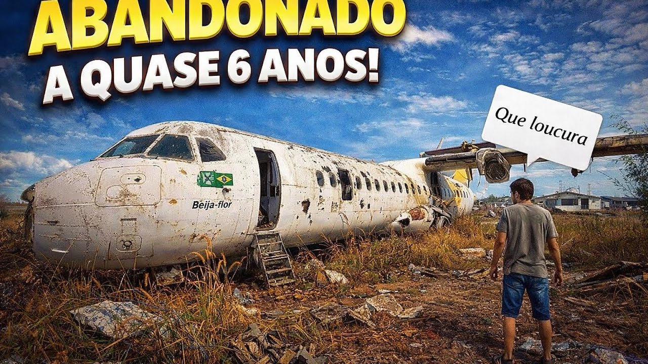 AVIÃO ABANDONADO A QUASE 6 ANOS ! VEJA COMO FICOU.😱