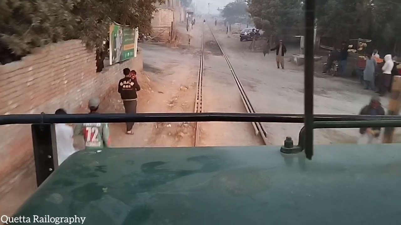 Non-stop whistling Arrived Jacobabad Jaffar express Train journey