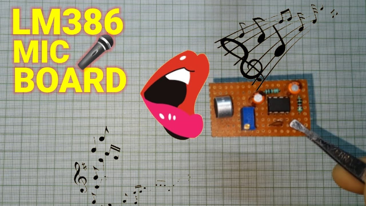 How to make a LM386 Mic Board || #LM386 || #Mic ||