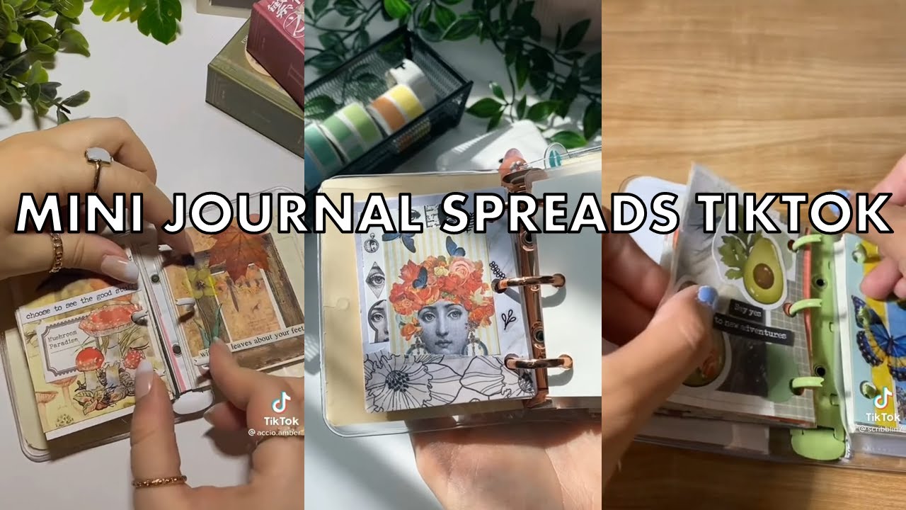 MINI JOURNAL SPREAD 📖 | TIKTOK COMPILATION