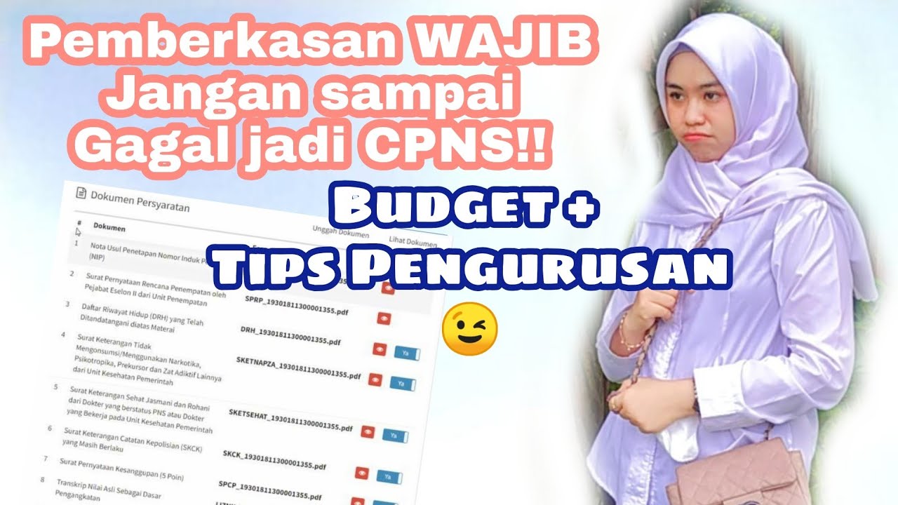 BERKAS, BIAYA DAN TIPS PEMBERKASAN CPNS 2021