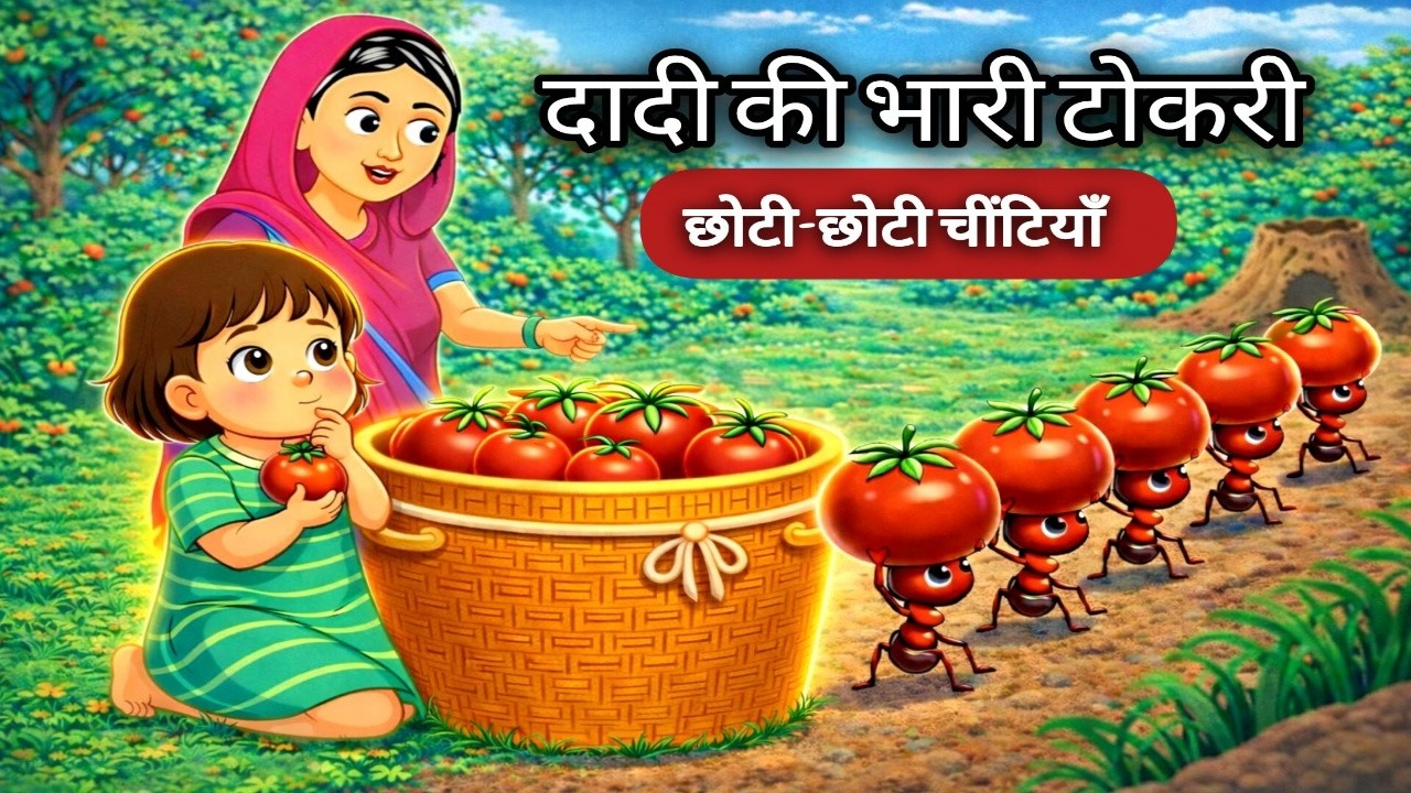 दादी की भारी टोकरी | चींटियों की मेहनत Hindi Khaniya | MORAL STORIES | TIKTIKFAIRYTOWN