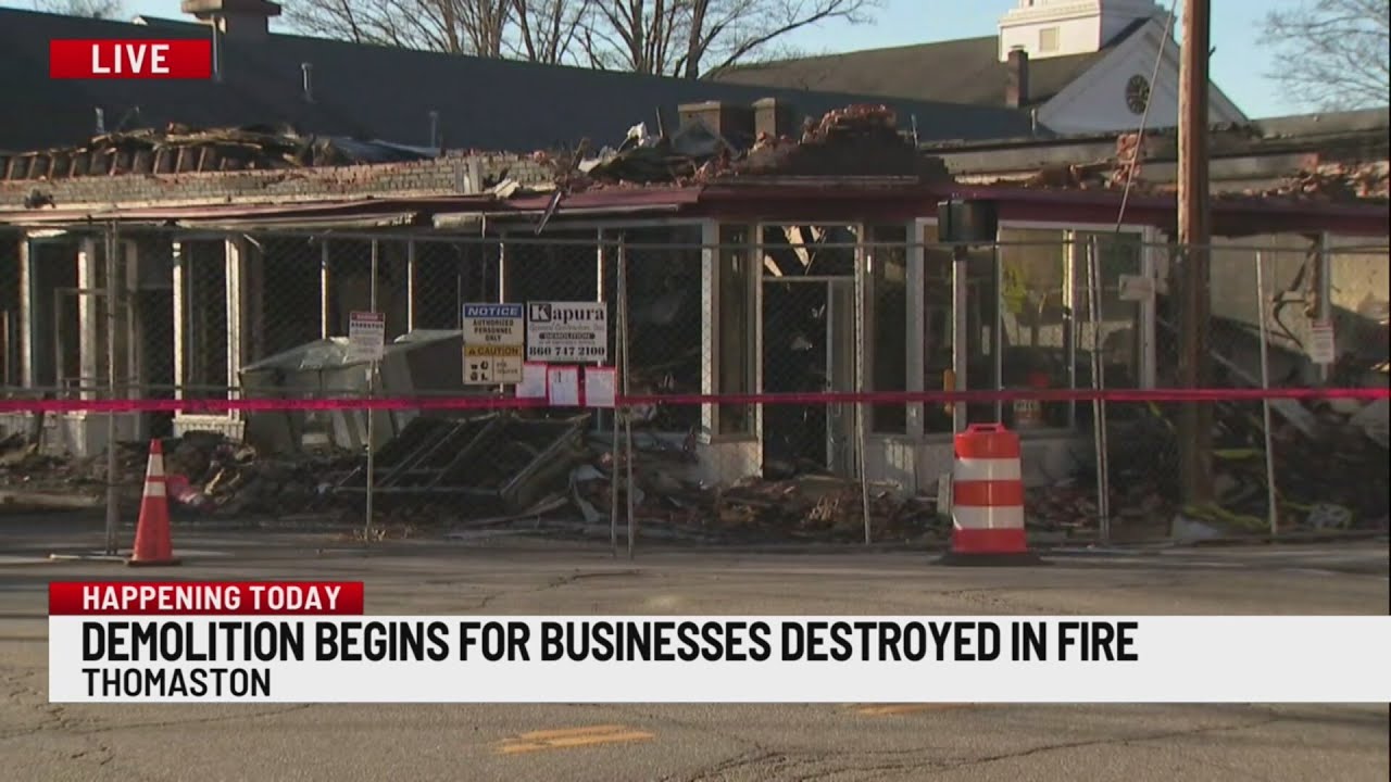 Demolition begins on historic Thomaston building