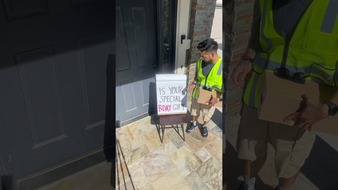Package delivery guy rejects a gift!