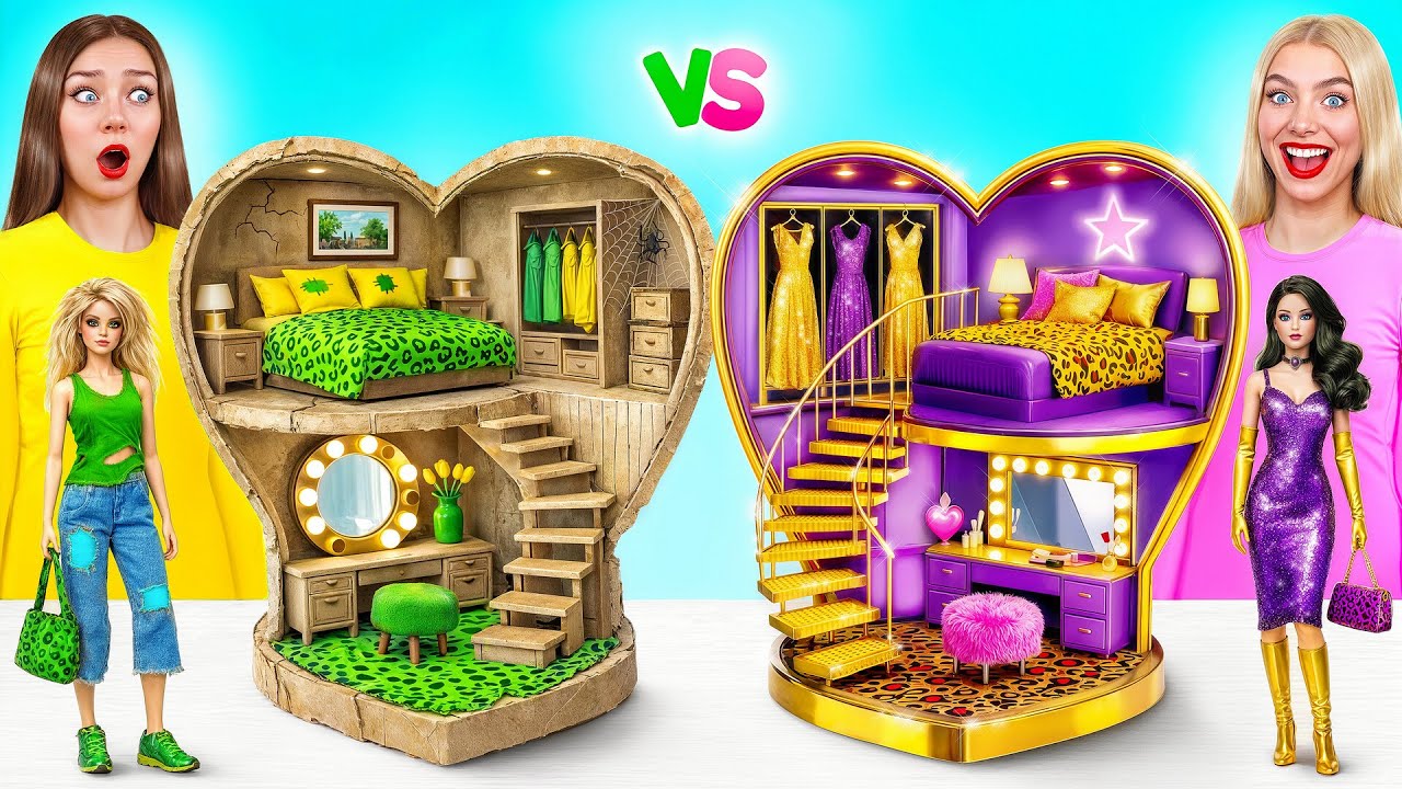 We Build Amazing Doll House for Bratz Rich vs Broke Challenge | Prank Wars by Multi DO Girls