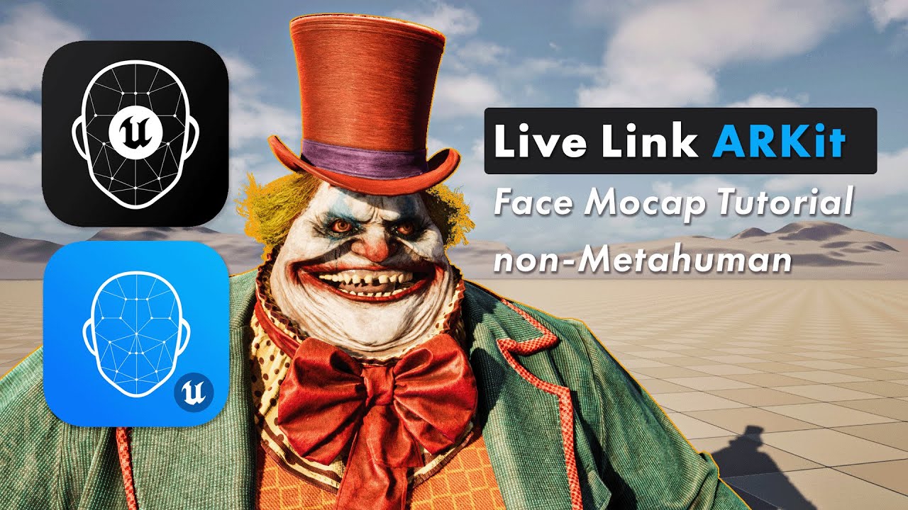 Tutorial | Live Link ARKit Face Mocap/Facial Animation in Unreal Engine (non-Metahuman)