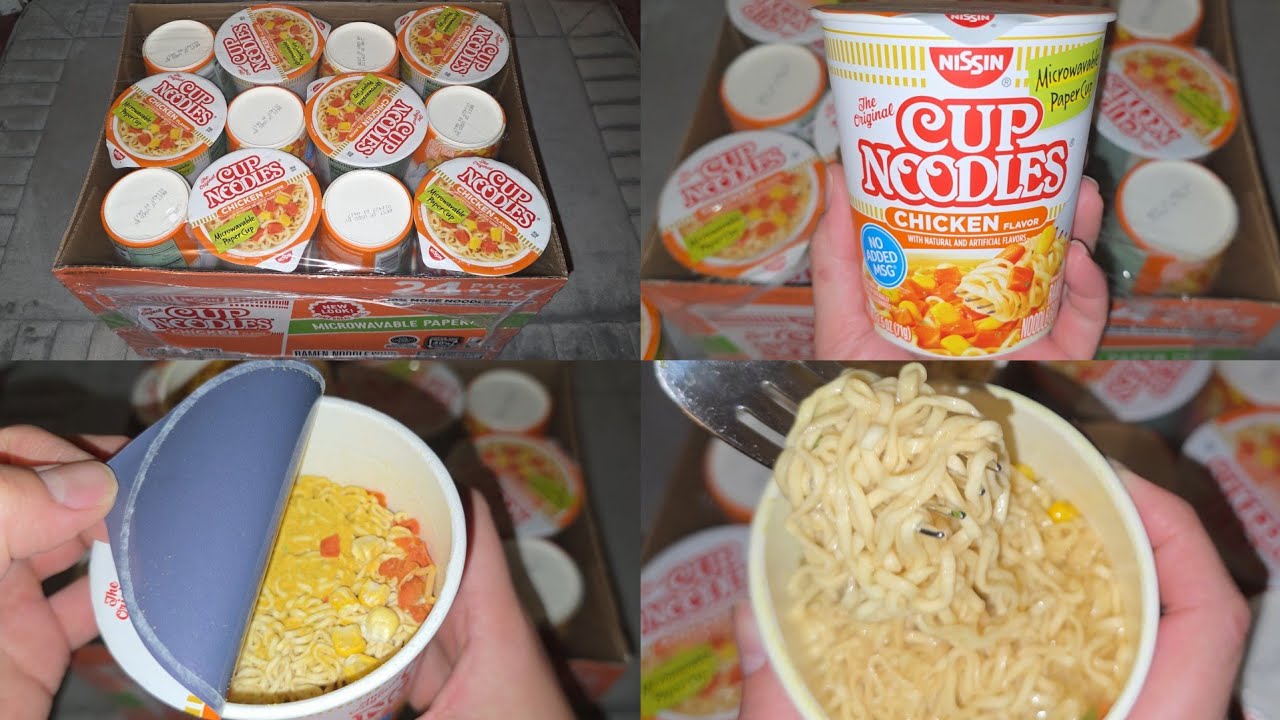 Costco Sale Item Review Nissin The Original Cup Noodles Chicken Flavor Taste Test