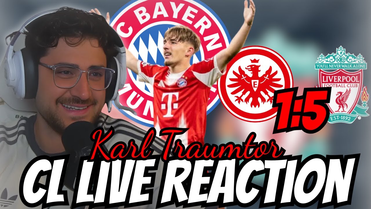 LENNART KARL CL-DEBÜT & TRAUMTOR 😍🔥 Frankfurt verliert nicht 😂 CL Live Reaction 🔥⚽