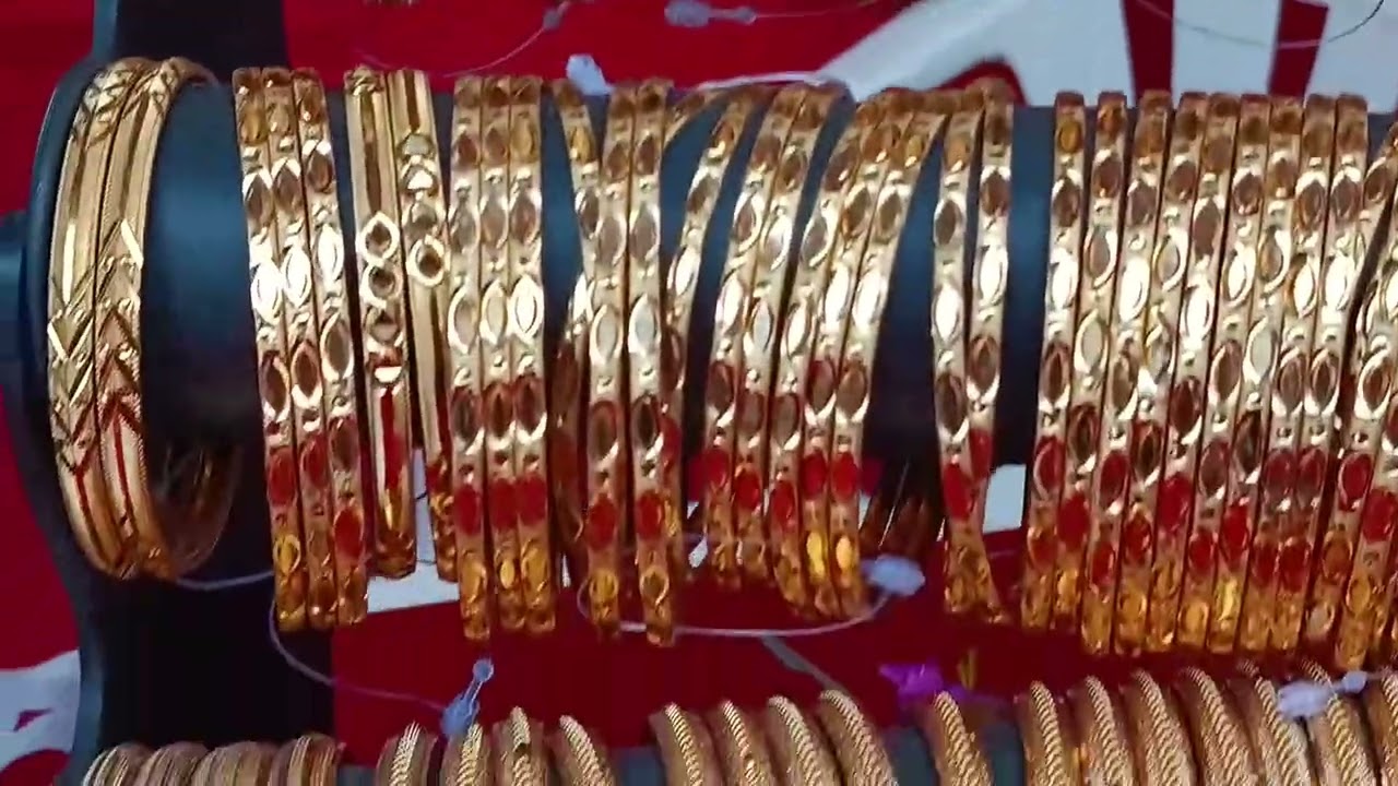 # beautiful golden bangles in Exhibition Numaish Nampally 2026.
