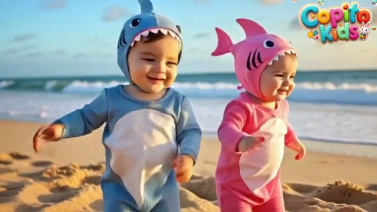 Детские песенки и стишки про акулёнка (Baby Shark Song) для малышей.