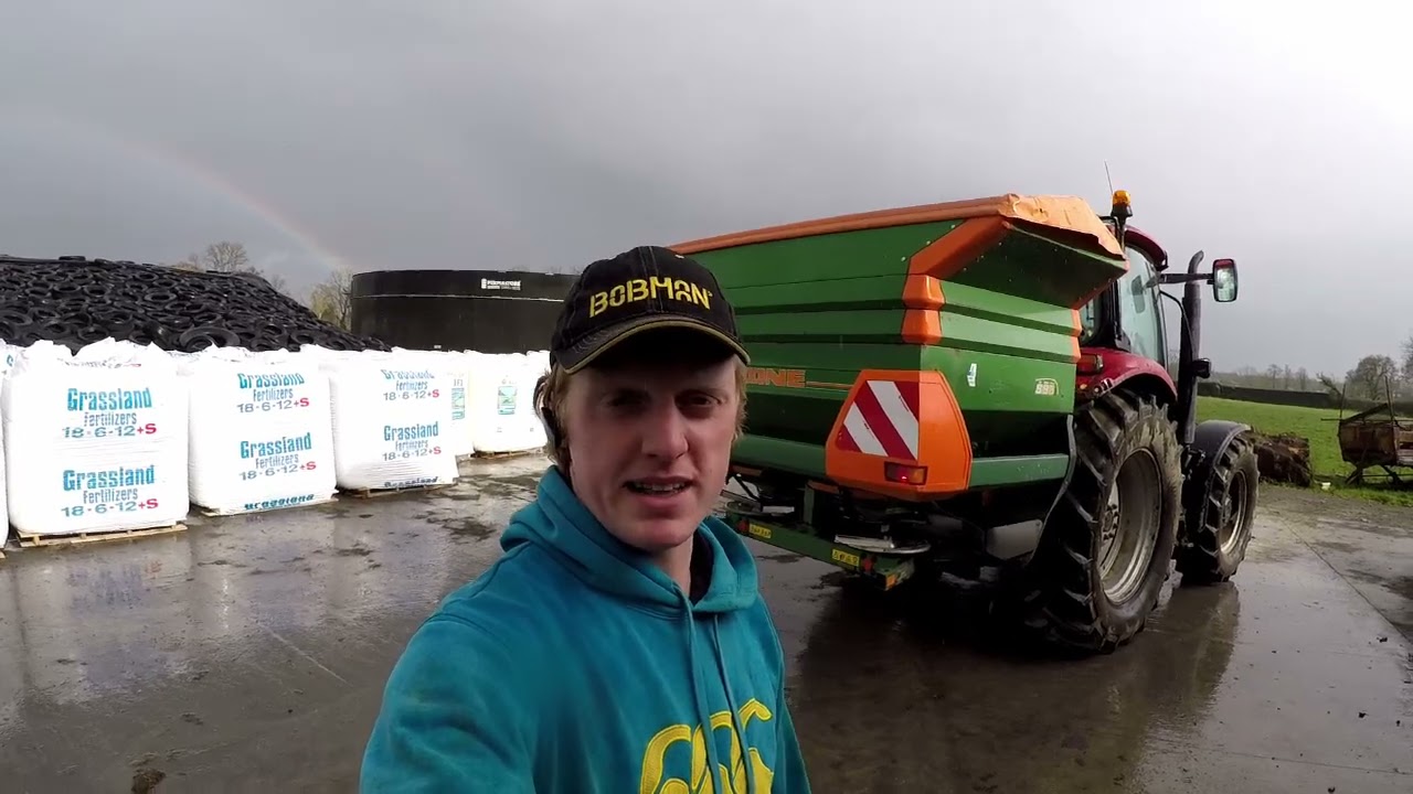 Spreading Fertiliser and Letting Calves Out to Grass