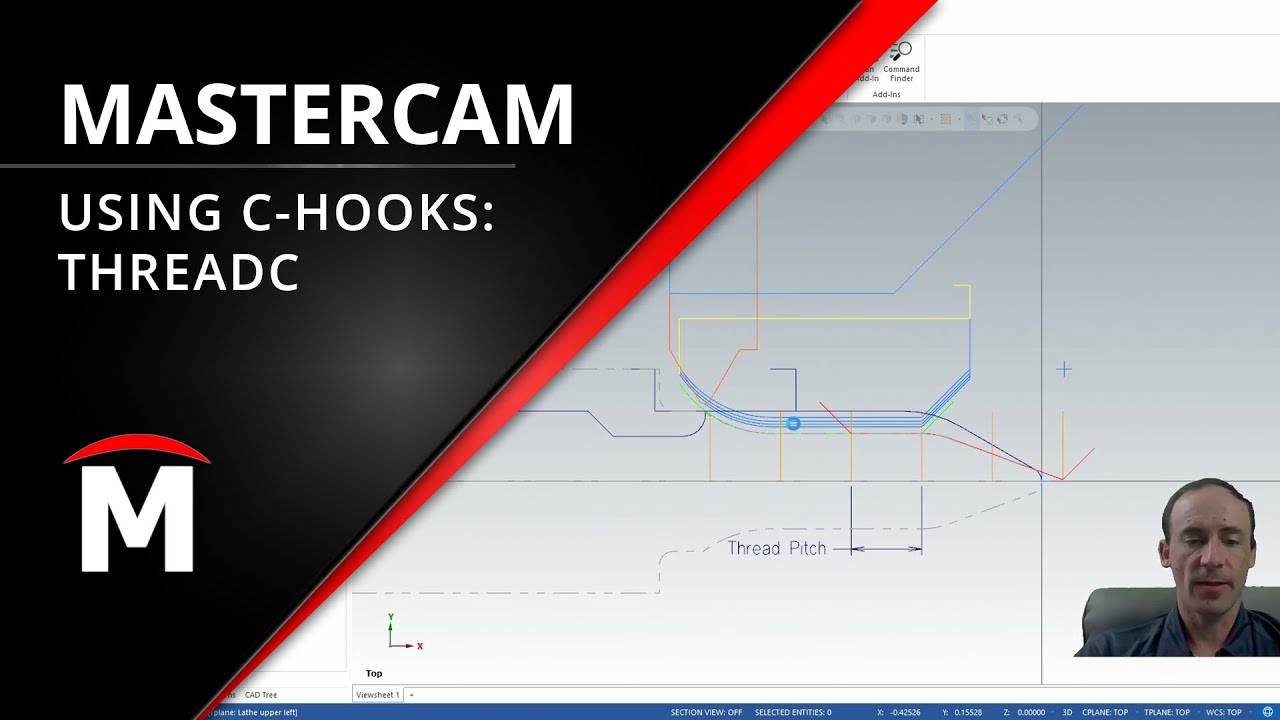 Complex threads with Threadc in Mastercam
