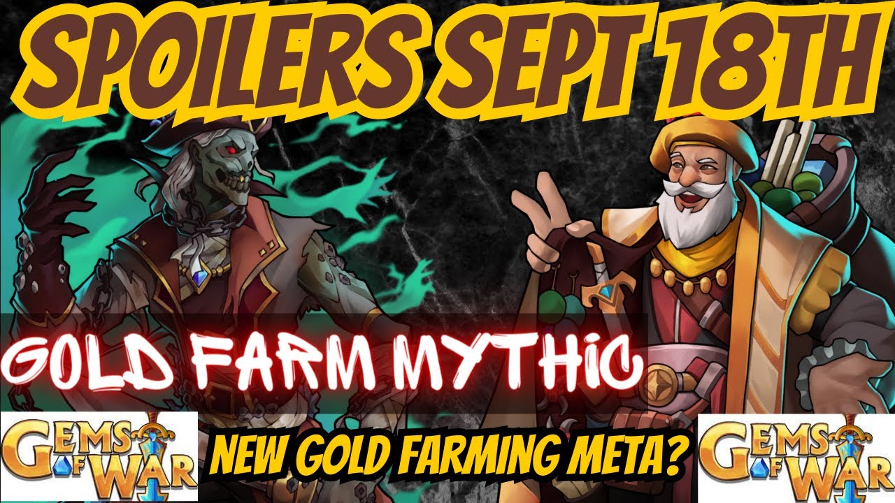 NEW GOLD FARMING META??? Gems of War SPOILERS September 18th 2023 / ALL PLATFORMS new mythic shiny