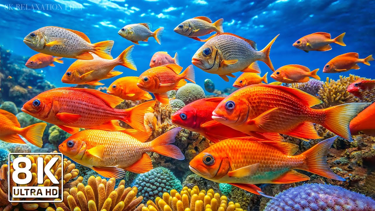 Underwater World 8K ULTRA HD 🐠 Explore Marine Life & Sea Animals with Relaxing Music for Sleep #8