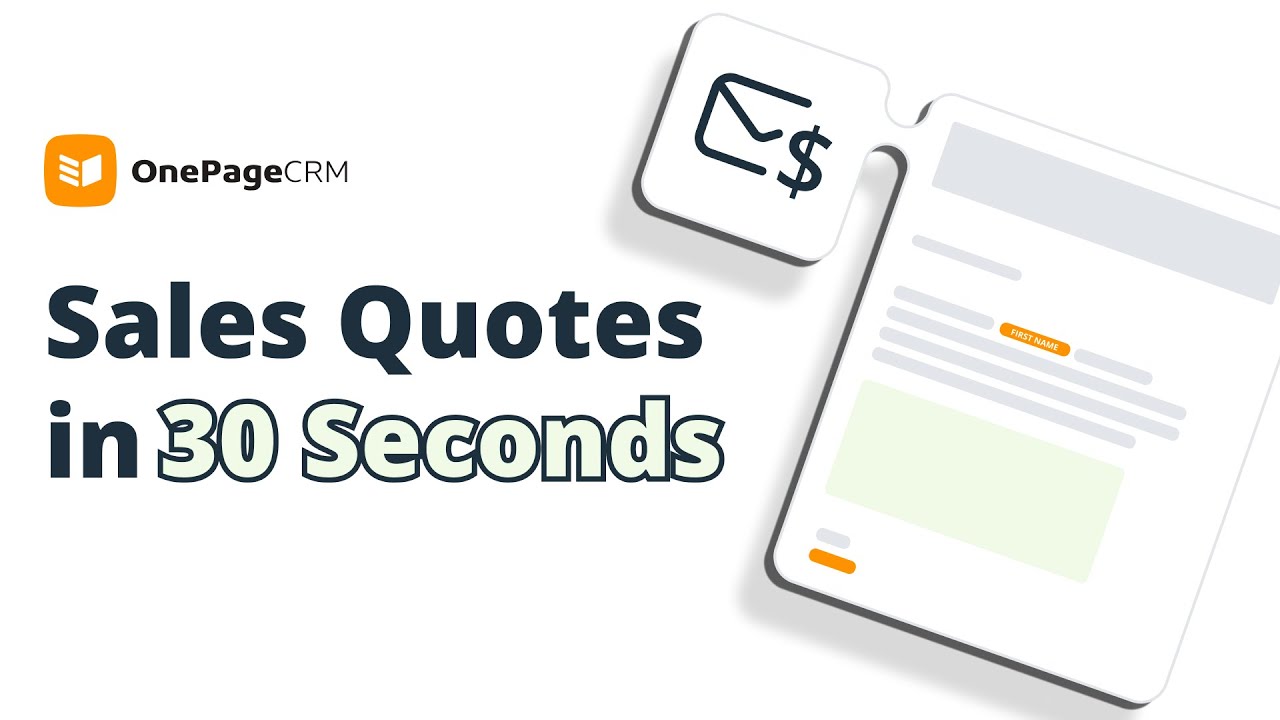 How to Create Sales Quotes in Your CRM | Send Quotes in 30 Seconds