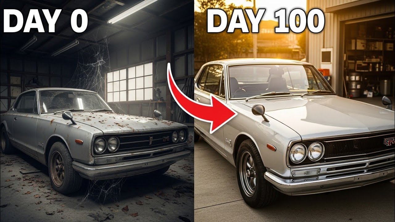 FIRST START After Full Restoration! 😱 1969 Skyline GT-R (Hakosuka) Rebuild 💯 #shorts 