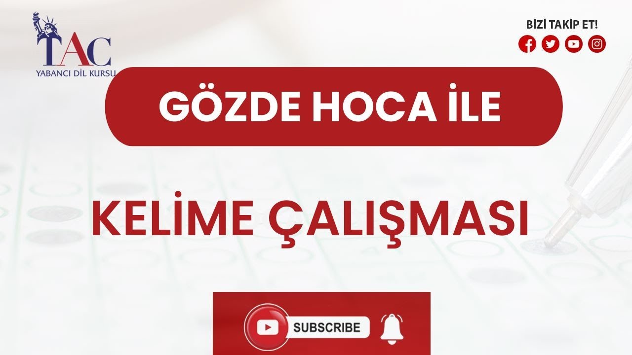 EŞ ANLAMLI KELİME ÇALIŞMASI I GÖZDE HOCA
