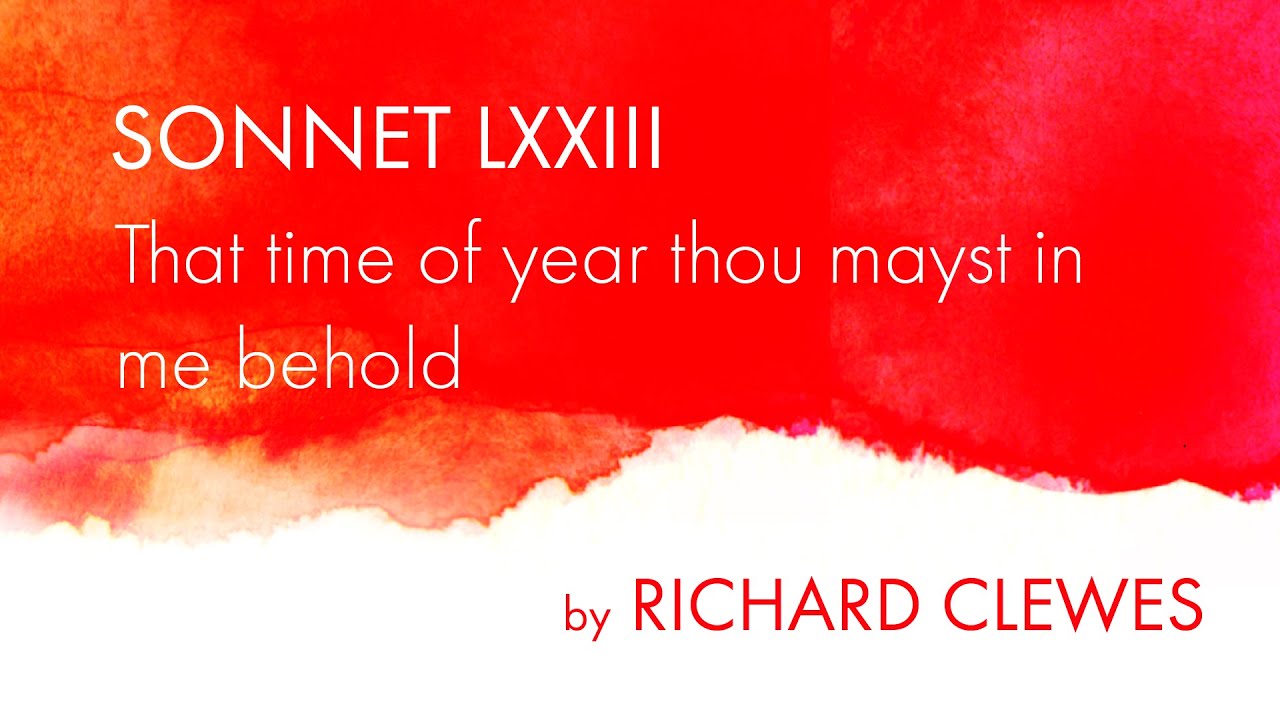 Sonnet 73 | Richard Clews | Sonnets in Solitude