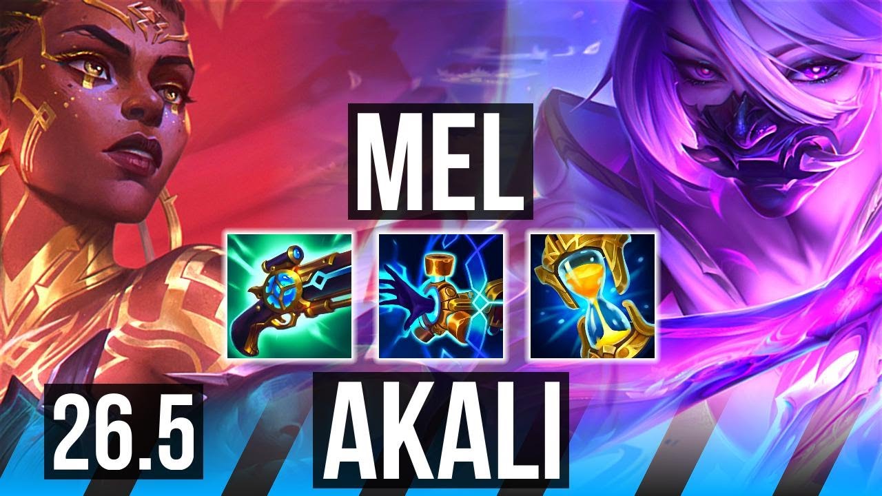 MEL vs AKALI (MID) | Perfect KDA: 18/0/12, 69K damage, Dark Harvest | EUNE Master | 26.5