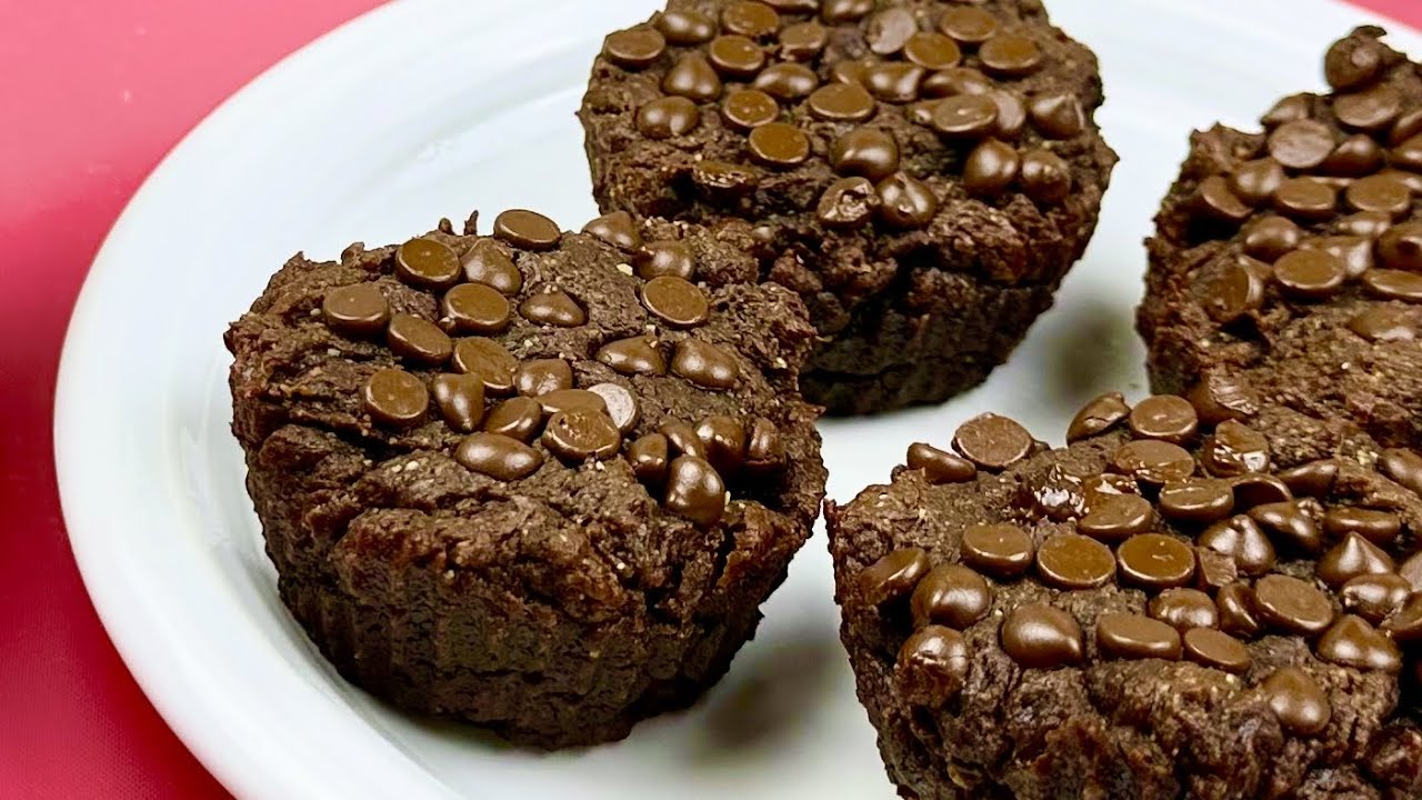Satisfying 4-Ingredient Flourless Cupcakes! Vegan Gluten-Free Dairy-Free Oil-Free Egg-Free & WFPB