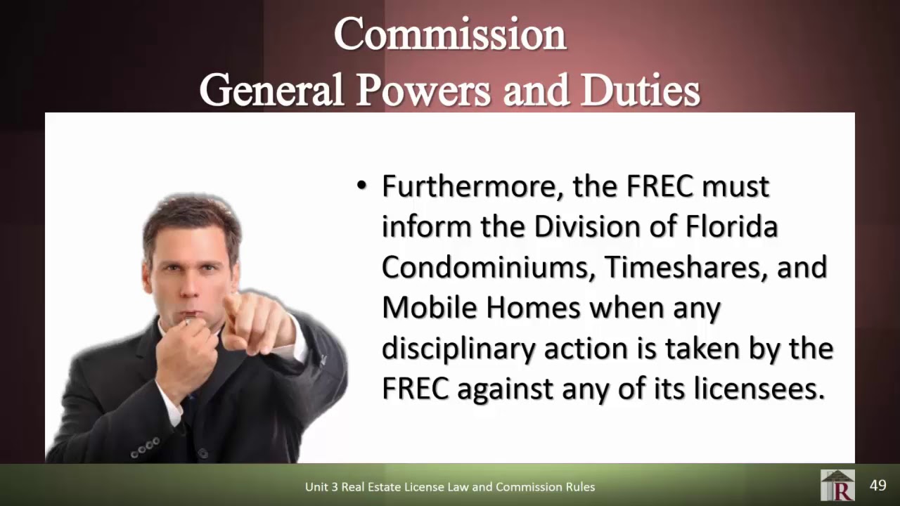Rowlett Real Estate School - FREC Quasi-Judicial Powers - Florida Real Estate
