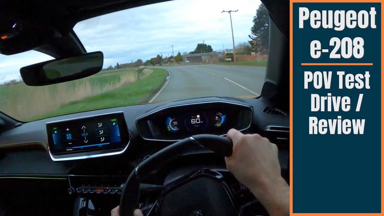 Peugeot e208 POV Test DRIVE / REVIEW