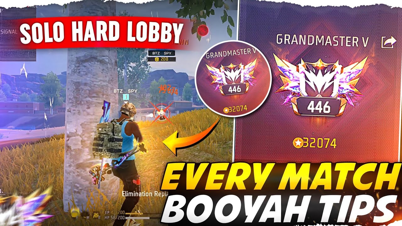 Best Startegy For Solo Grandmaster Pushing 🔥 | Every Match Boyaah Tips And Tricks | #freefire 