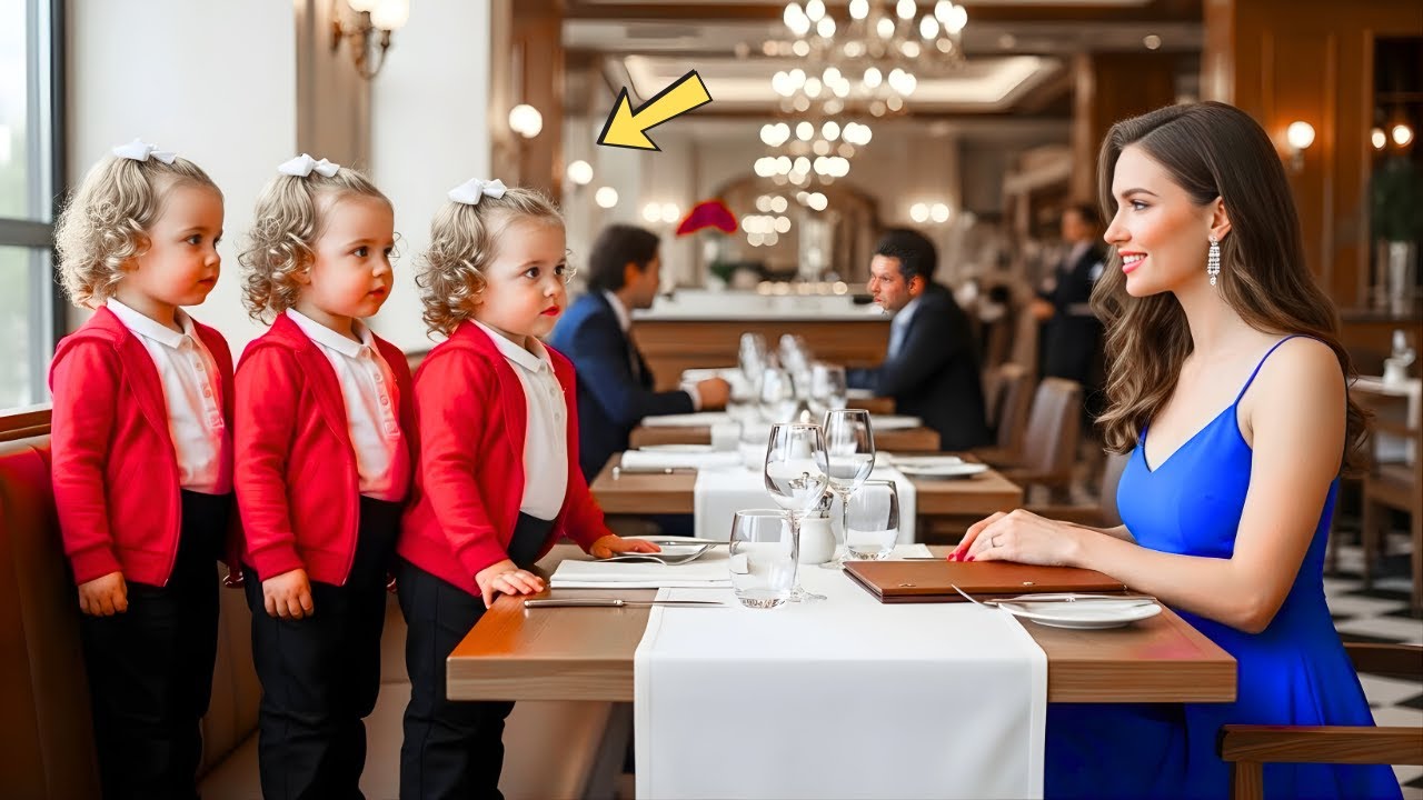 „Papa ist krank, also kamen wir“–Kleine Drillinge platzen ins Blinddate der Milliardärs-CEO erstarrt
