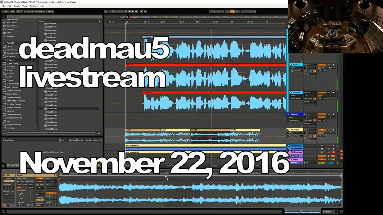 Deadmau5 livestream - November 22, 2016 [11/22/2016]
