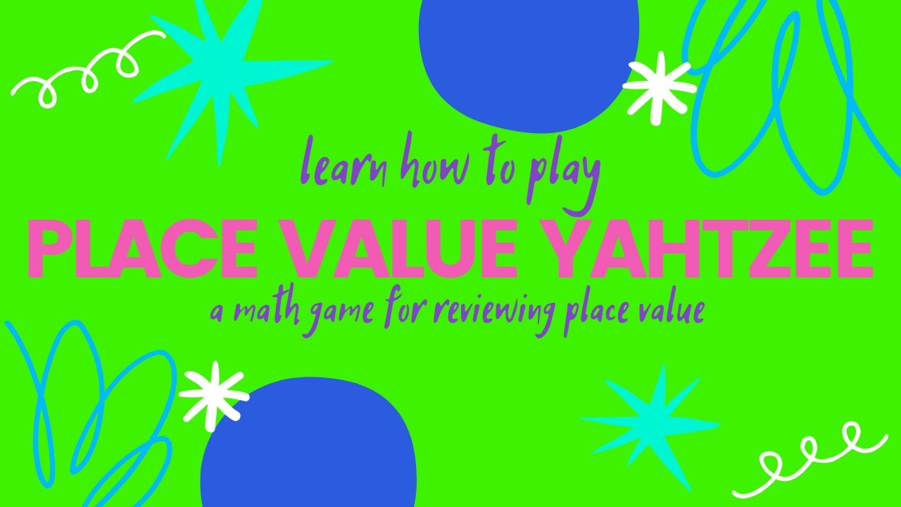 Place Value Yahtzee Math Game