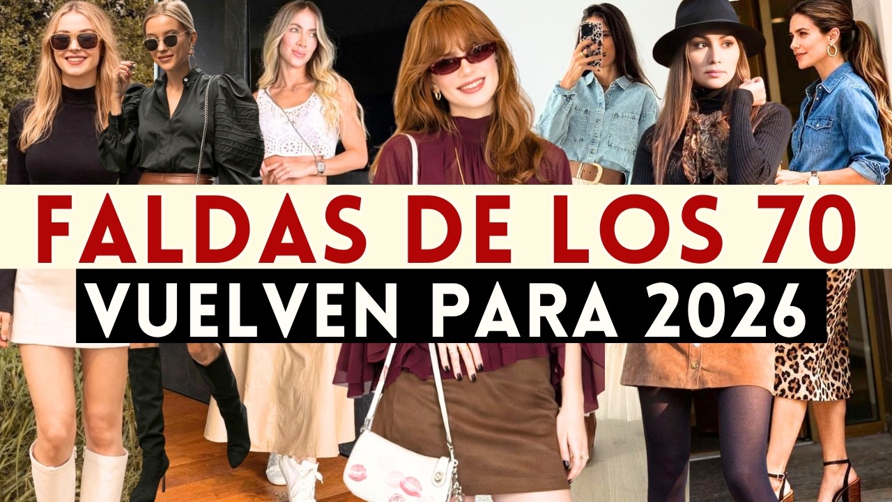 🔴¡FALDAS DE LOS AÑOS 70 VOLVIERON EN 2026! | Mia Moda